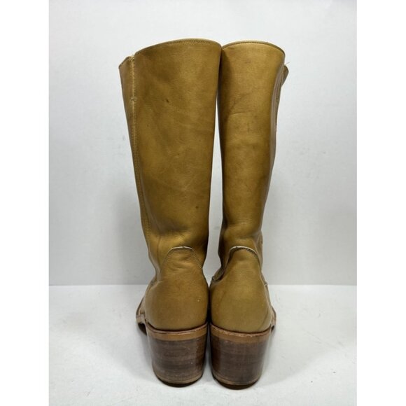 Vintage Wild Country Campus Boots Tall Marbled Leather Square Toe Men’s 9.5 D - Picture 5 of 10